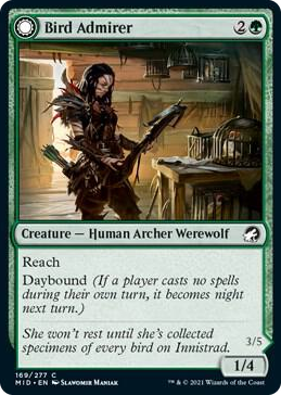 0169 Bird Admirer C Innistrad: Midnight Hunt
