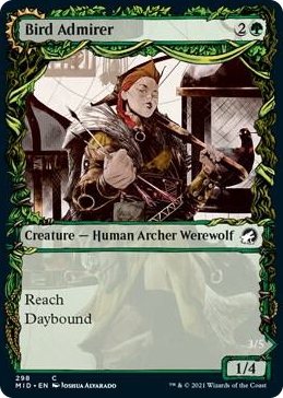 0298 Bird Admirer (Showcase) C Innistrad: Midnight Hunt