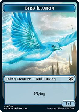 0004 Bird Illusion // Demon Double-Sided Token T Magic Game Night: Free-For-All