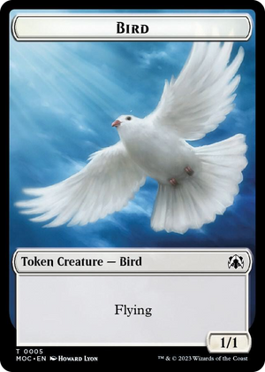 0005 Bird // Kobolds of Kher Keep Double-sided Token T Commander: March of the Machine