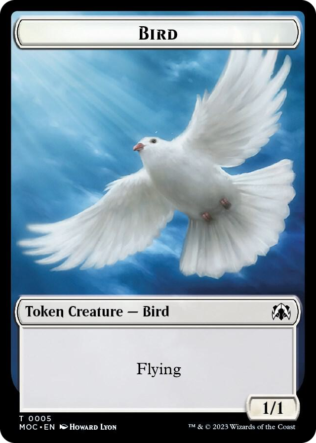 0005 Bird // Kobolds of Kher Keep Double-sided Token T Commander: March of the Machine