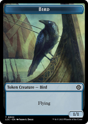 0002 Bird // Merfolk (0003) Double-Sided Token T Commander: The Lost Caverns of Ixalan