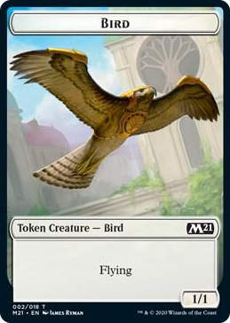 0002 Bird // Treasure Double-Sided Token T Core Set 2021