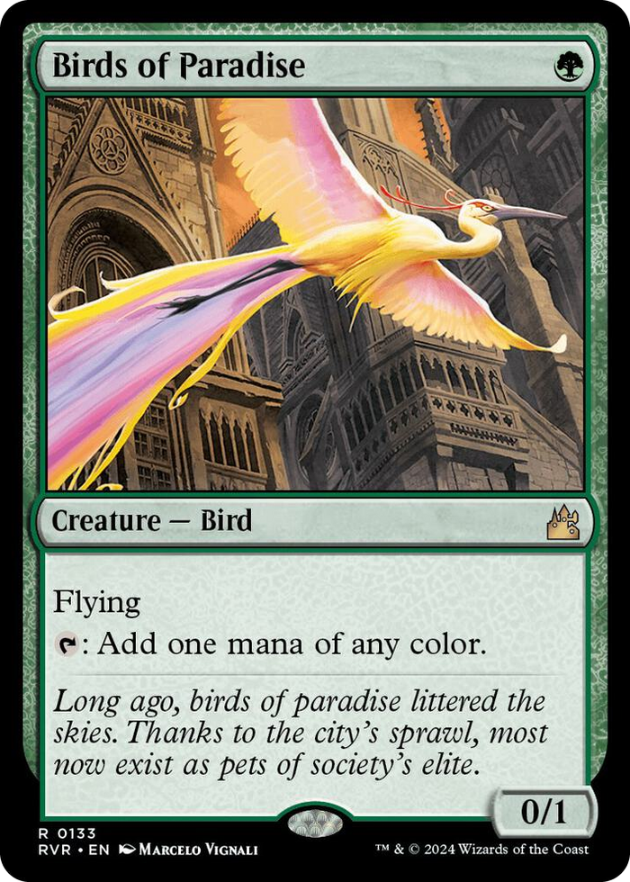 Birds of Paradise #133 R - Ravnica Remastered Pokemon card