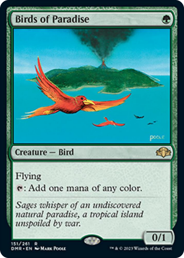 Birds of Paradise #151 R - Dominaria Remastered Pokemon card