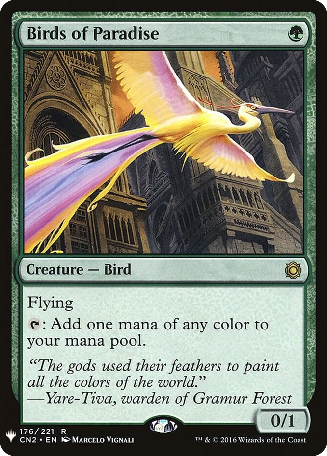 Birds of Paradise #176 R - The List Reprints Pokemon card