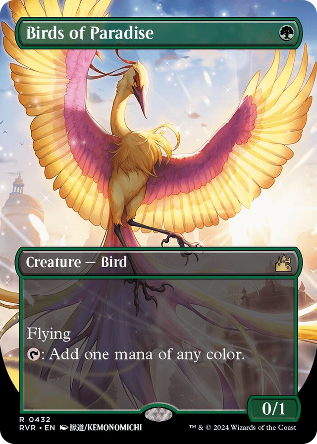 0432 Birds of Paradise (Anime Borderless) R Ravnica Remastered