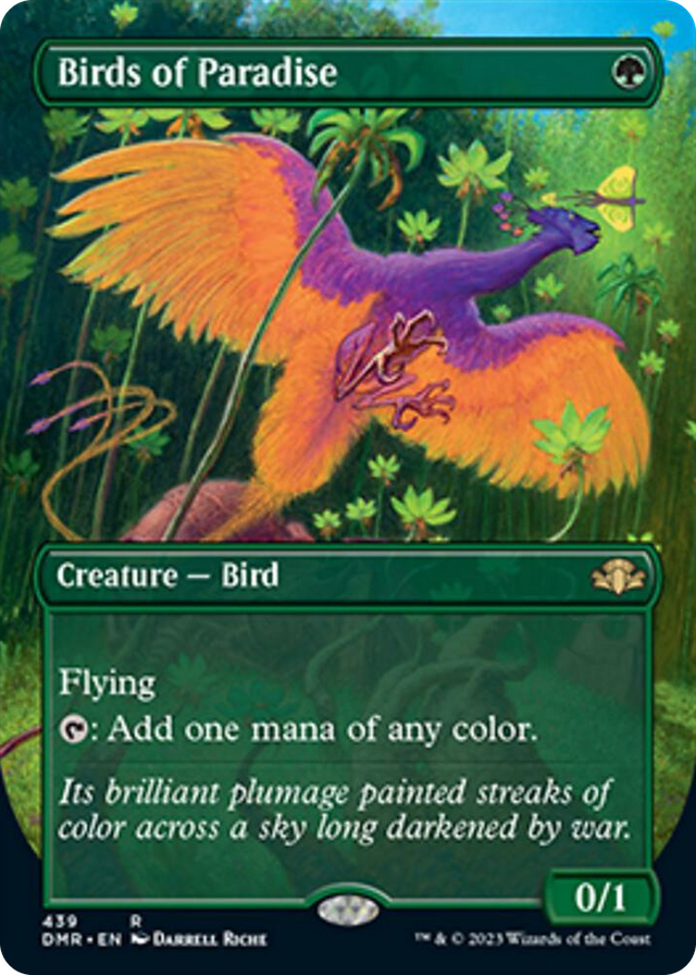 0439 Birds of Paradise (Borderless) R Dominaria Remastered