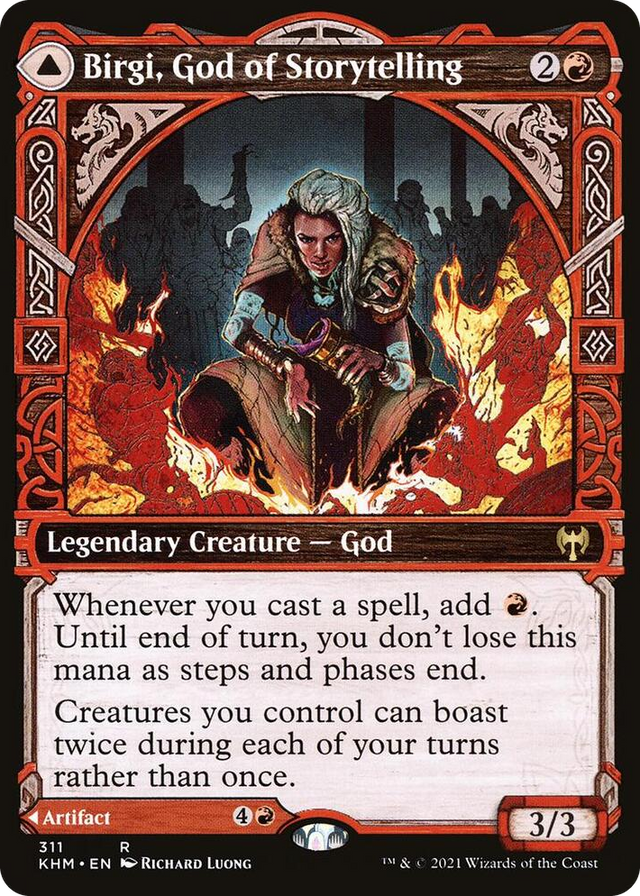 0311 Birgi, God of Storytelling (Showcase) R Kaldheim