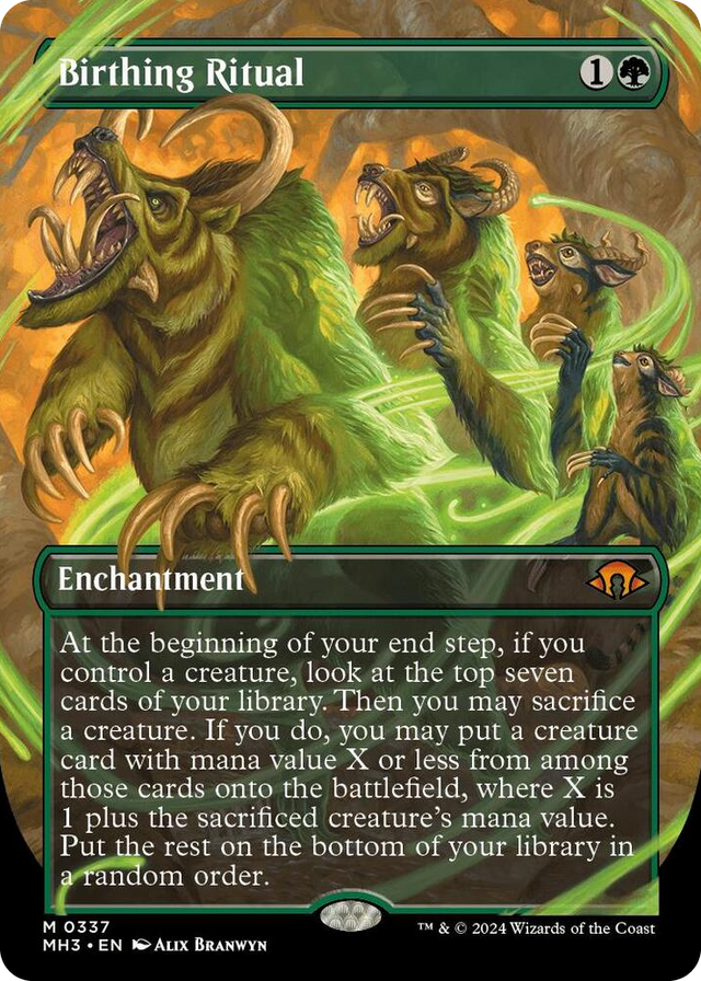 0337 Birthing Ritual (Borderless) M Modern Horizons 3