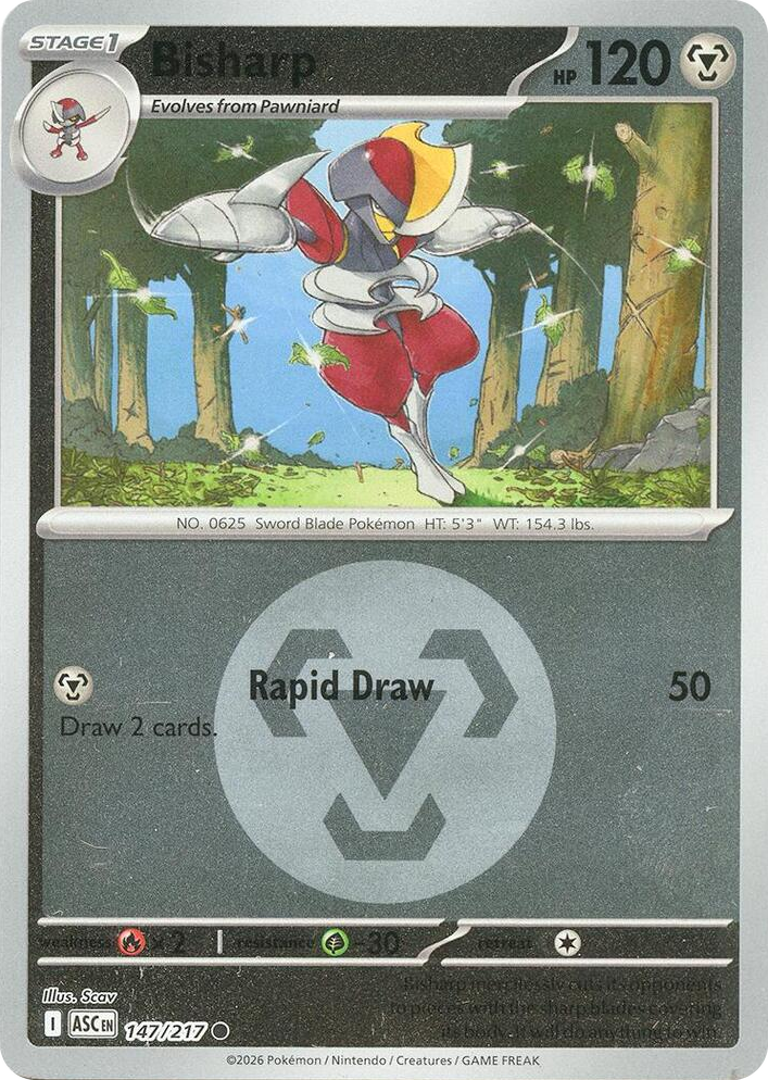0147 Bisharp (Energy Symbol Pattern) Common Ascended Heroes