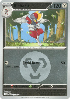 0147 Bisharp (Energy Symbol Pattern) Common Ascended Heroes
