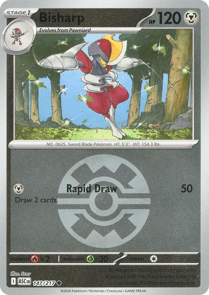 0147 Bisharp (Quick Ball) Common Ascended Heroes