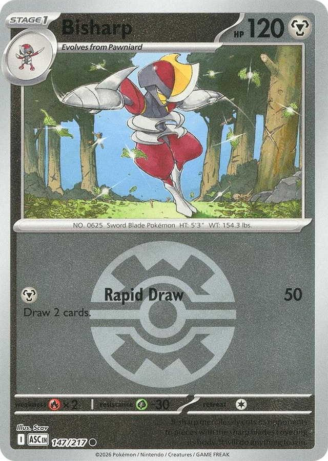 0147 Bisharp (Quick Ball) Common Ascended Heroes