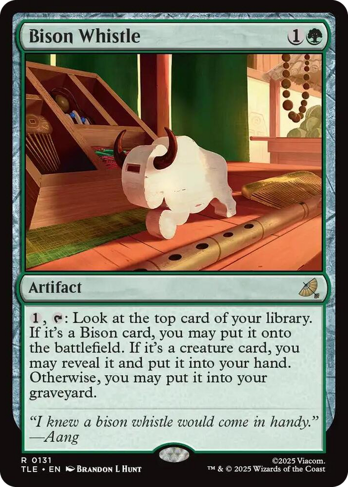 Bison Whistle #131 R - The Last Airbender: Eternal-Legal Pokemon card