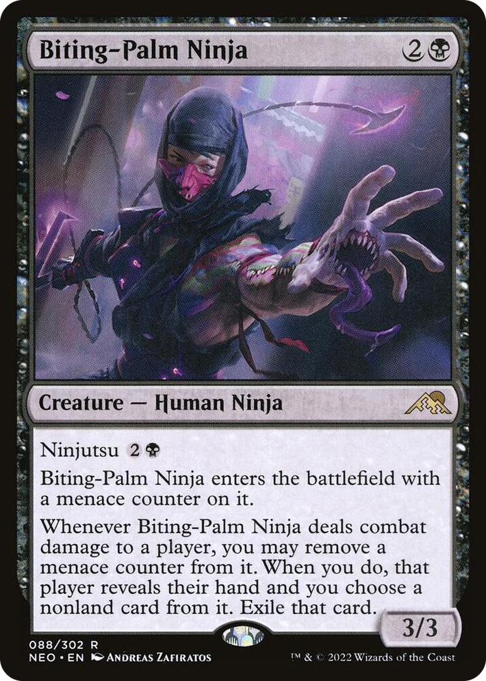 0088 Biting-Palm Ninja R Kamigawa: Neon Dynasty