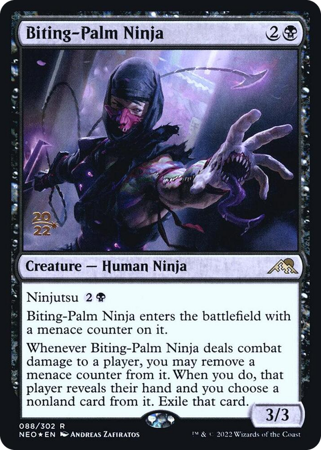 0088 Biting-Palm Ninja R Prerelease Cards