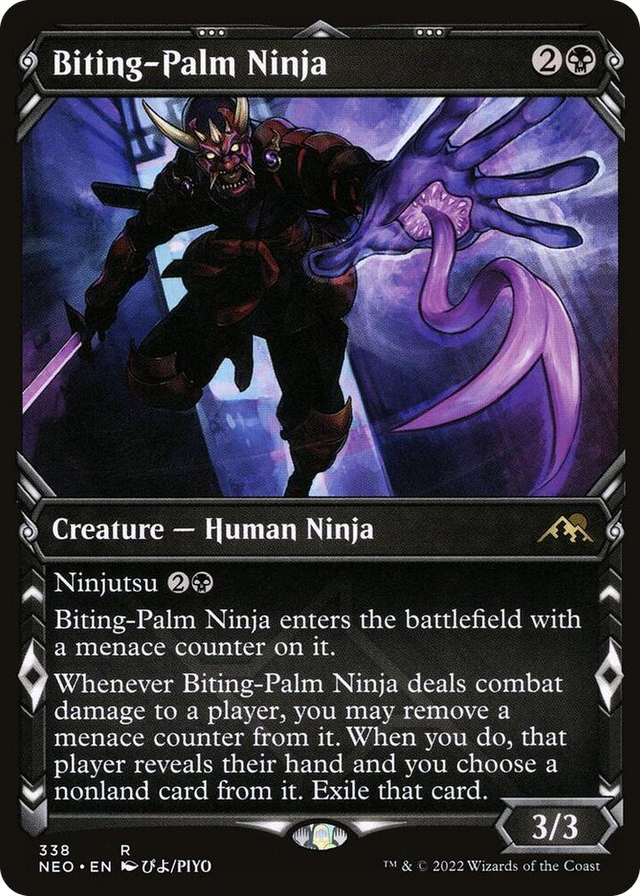 0338 Biting-Palm Ninja (Showcase) R Kamigawa: Neon Dynasty
