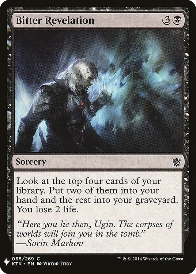 0065 Bitter Revelation C The List Reprints