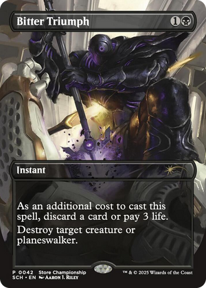 0042 Bitter Triumph P Game Day & Store Championship Promos