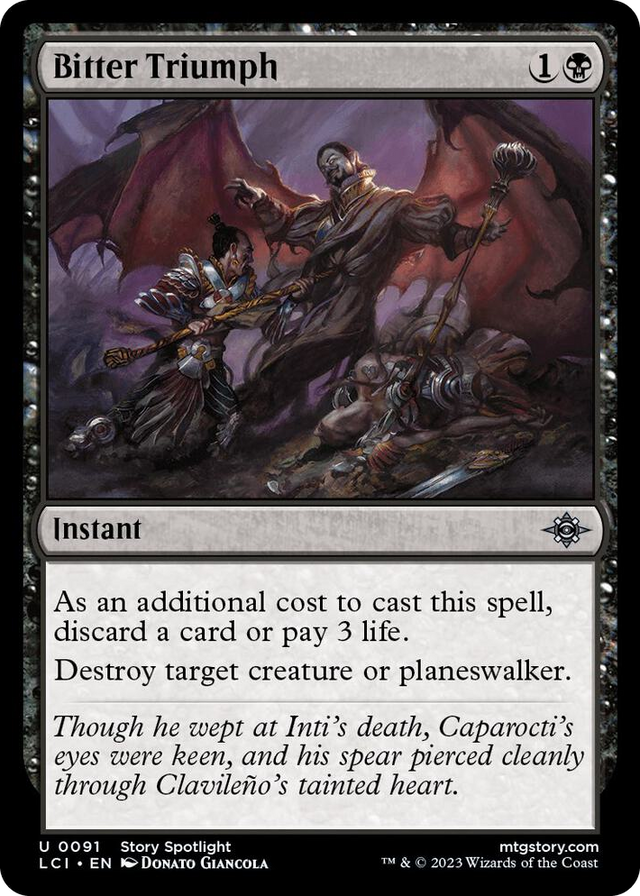 0091 Bitter Triumph U The Lost Caverns of Ixalan