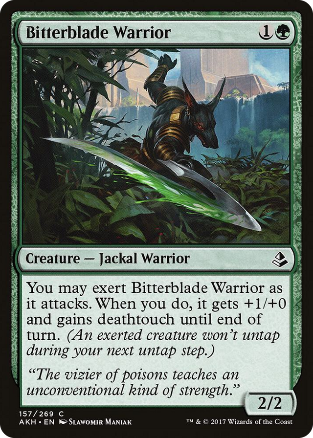 0157 Bitterblade Warrior C Amonkhet