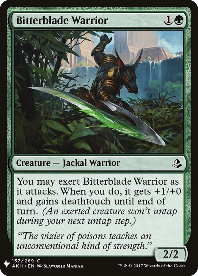 Bitterblade Warrior #157 C - The List Reprints Pokemon card