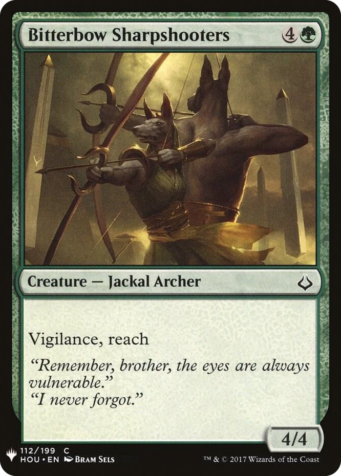Bitterbow Sharpshooters #112 C - The List Reprints Pokemon card