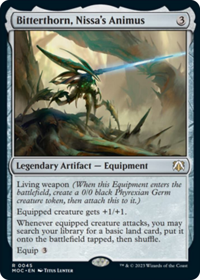 0045 Bitterthorn, Nissa's Animus R Commander: March of the Machine