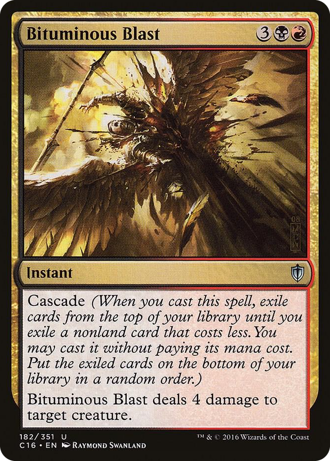 Bituminous Blast #182 U - Commander 2016 Pokemon card
