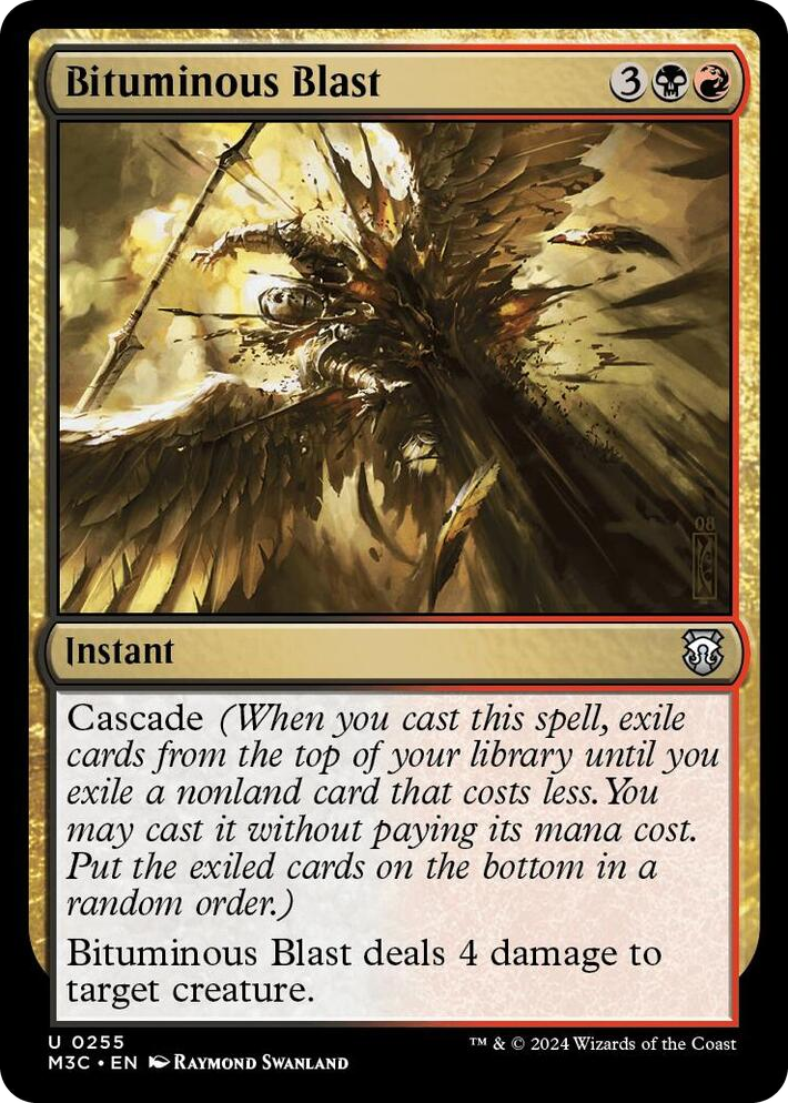 0255 Bituminous Blast U Commander: Modern Horizons 3