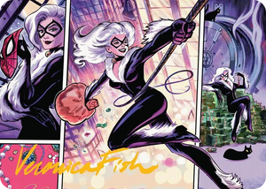 0044 Black Cat, Cunning Thief Art Card (Gold-Stamped Signature) S Art Series: Marvel's Spider-Man