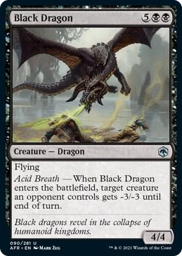 0090 Black Dragon U Adventures in the Forgotten Realms