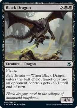 0090 Black Dragon U Adventures in the Forgotten Realms