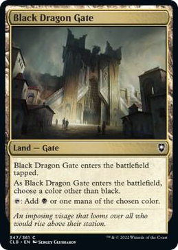 0347 Black Dragon Gate C Commander Legends: Battle for Baldur's Gate