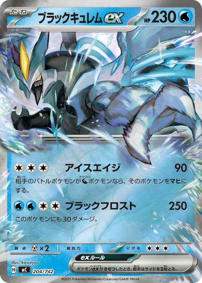 0204 Black Kyurem ex (Mirror Holo) Common Start Deck 100 Battle Collection