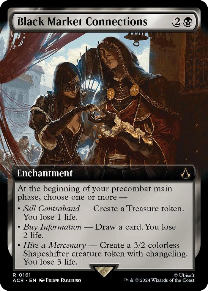 Black Market Connections (Extended Art) #161 R - Universes Beyond: Assassin's Creed Pokemon card