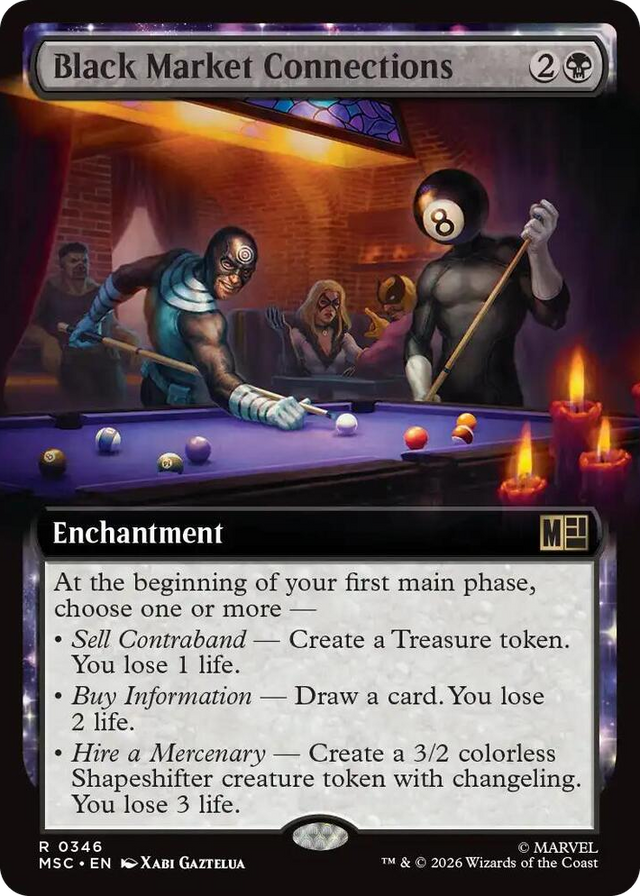 0346 Black Market Connections (Extended Art) R Commander: Marvel Super Heroes
