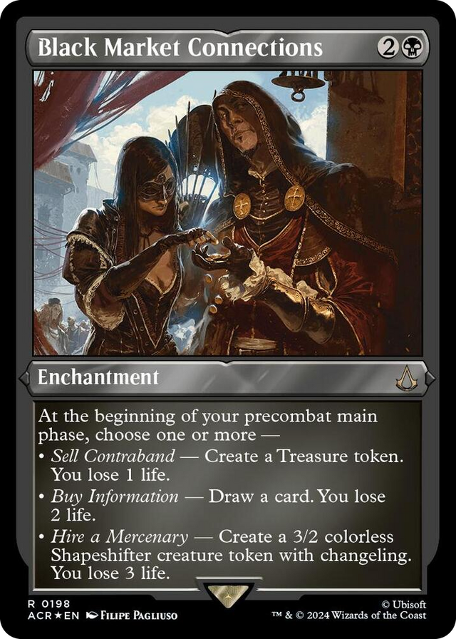 0198 Black Market Connections (Foil Etched) R Universes Beyond: Assassin's Creed