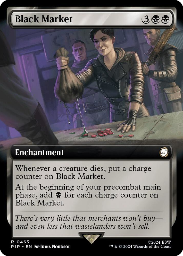 0463 Black Market (Extended Art) R Universes Beyond: Fallout
