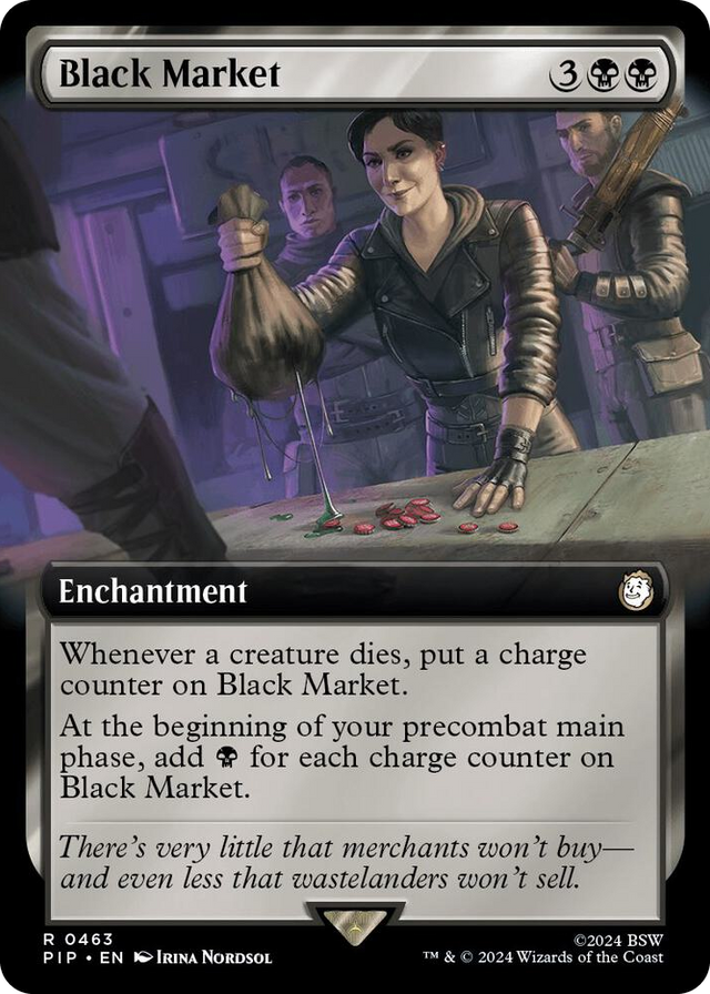 0463 Black Market (Extended Art) R Universes Beyond: Fallout