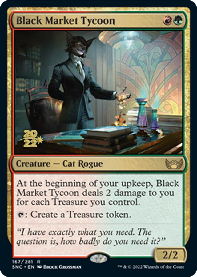 0167 Black Market Tycoon R Prerelease Cards