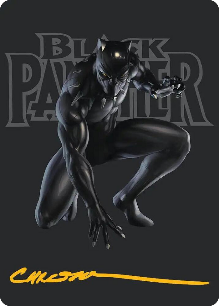 Black Panther, Hope Enduring Art Card (Gold-Stamped Signature) #27 S - Art Series: Marvel Super Heroes Pokemon card