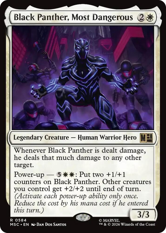 0584 Black Panther, Most Dangerous R Commander: Marvel Super Heroes