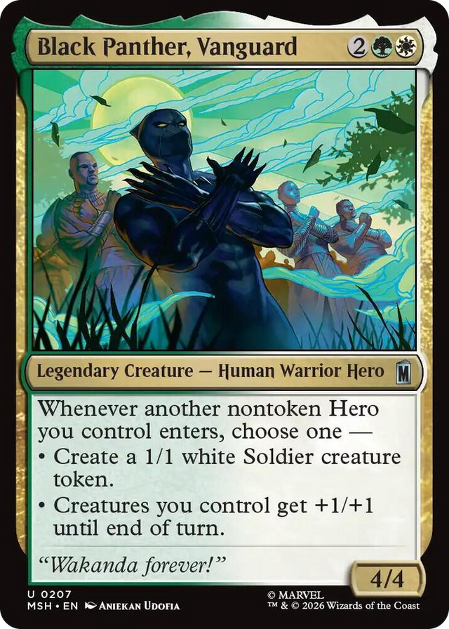 0207 Black Panther, Vanguard U Marvel Super Heroes