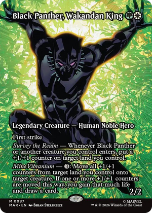 0087 Black Panther, Wakandan King (Borderless) M Marvel Universe Eternal-Legal