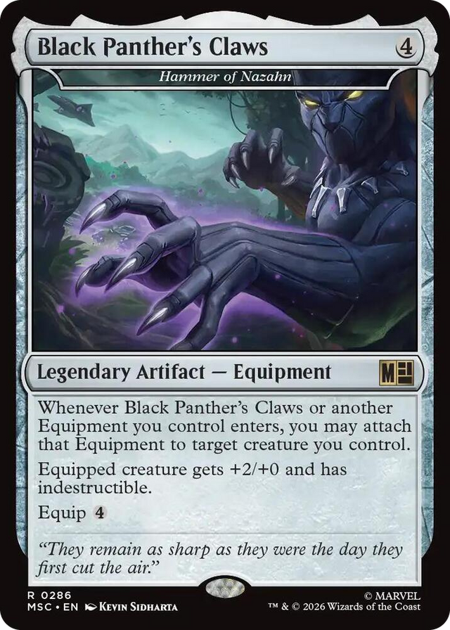 0286 Black Panther's Claws - Hammer of Nazahn R Commander: Marvel Super Heroes