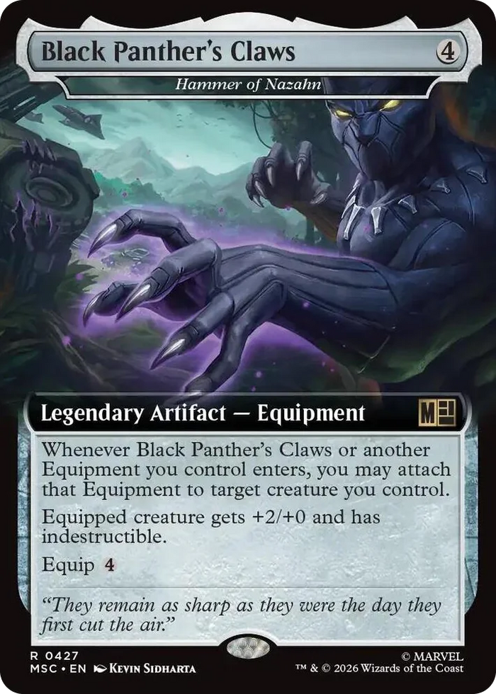 0427 Black Panther's Claws - Hammer of Nazahn (Extended Art) R Commander: Marvel Super Heroes