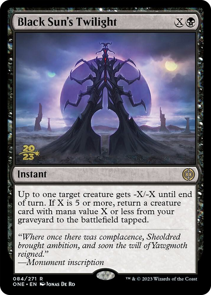 0084 Black Sun's Twilight R Prerelease Cards