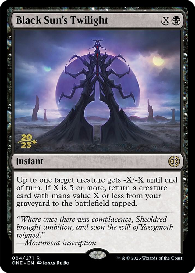 0084 Black Sun's Twilight R Prerelease Cards
